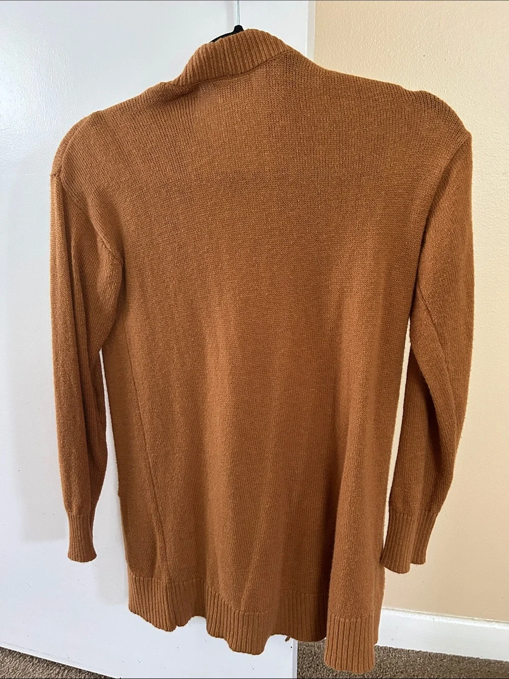 Old Navy Girls Open Front Cardigan in Warm Camel Brown
